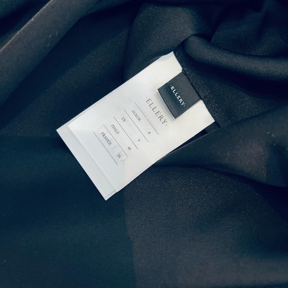 Ellery Black Silk Tunic Blouse. - Picture 8 of 10
